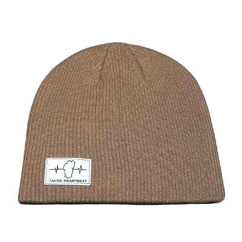 Tahoe Beanie | No Cuff | Tan