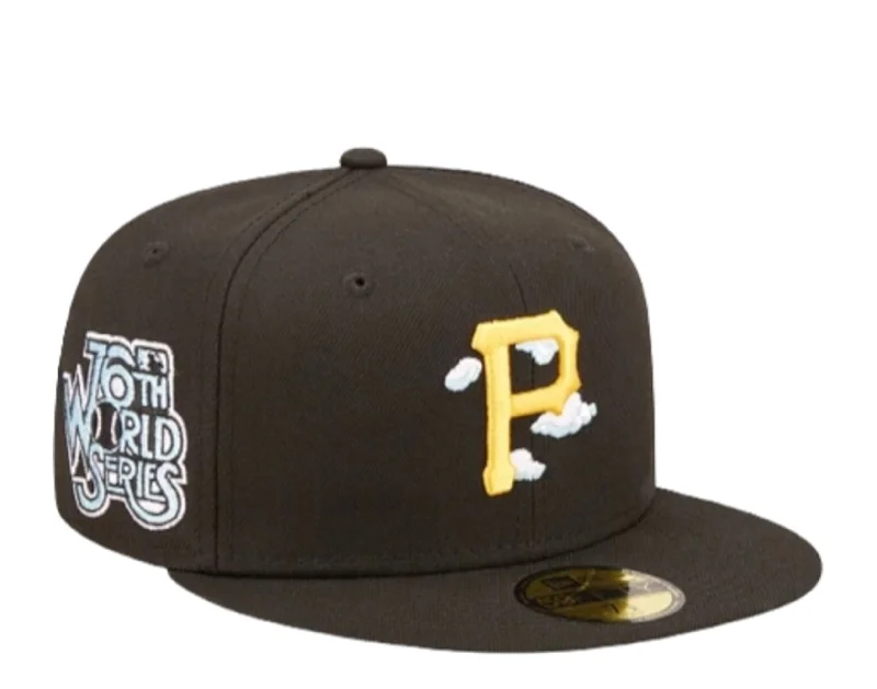 New Era 59Fifty MLB Pittsburgh Pirates Comic Cloud Black Fitted Hat 60243859