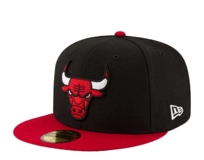 New Era 59Fifty NBA Chicago Bulls Alt 2-Tone Black/Red Fitted Hat 70343698