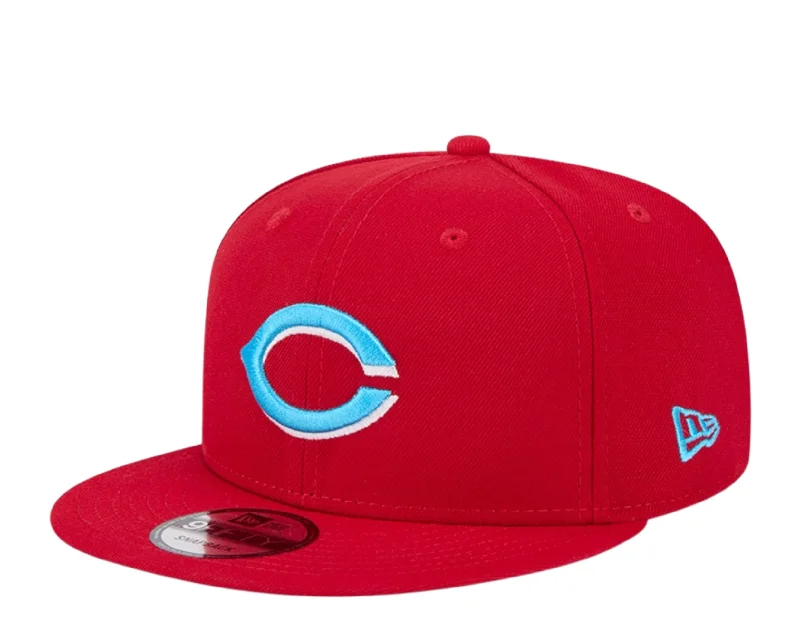 New Era Cincinnati Reds Father's Day 2024 9FIFTY Snapback 60499879 Red Blue UV