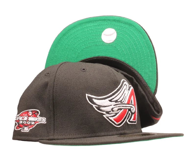 New Era 59Fifty MLB Anaheim Angels 2002 World Series Fitted W/ Green Undervisor