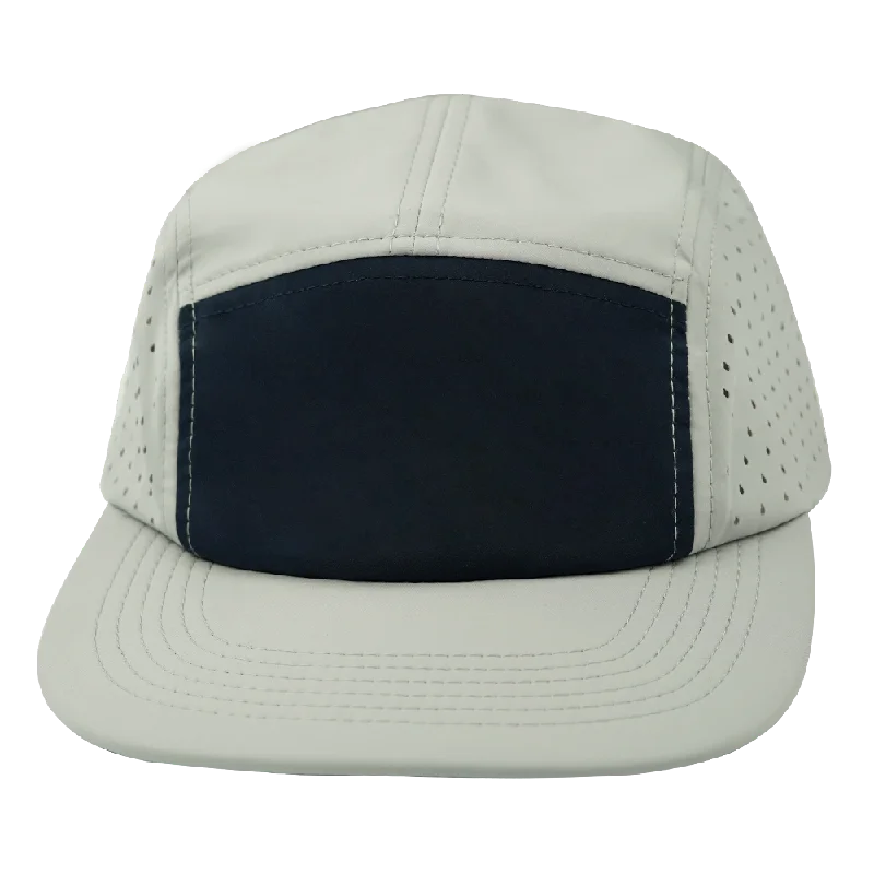 Blank - 5 Panel - Sporty - Unstructured - Gray / Navy (Unisex)