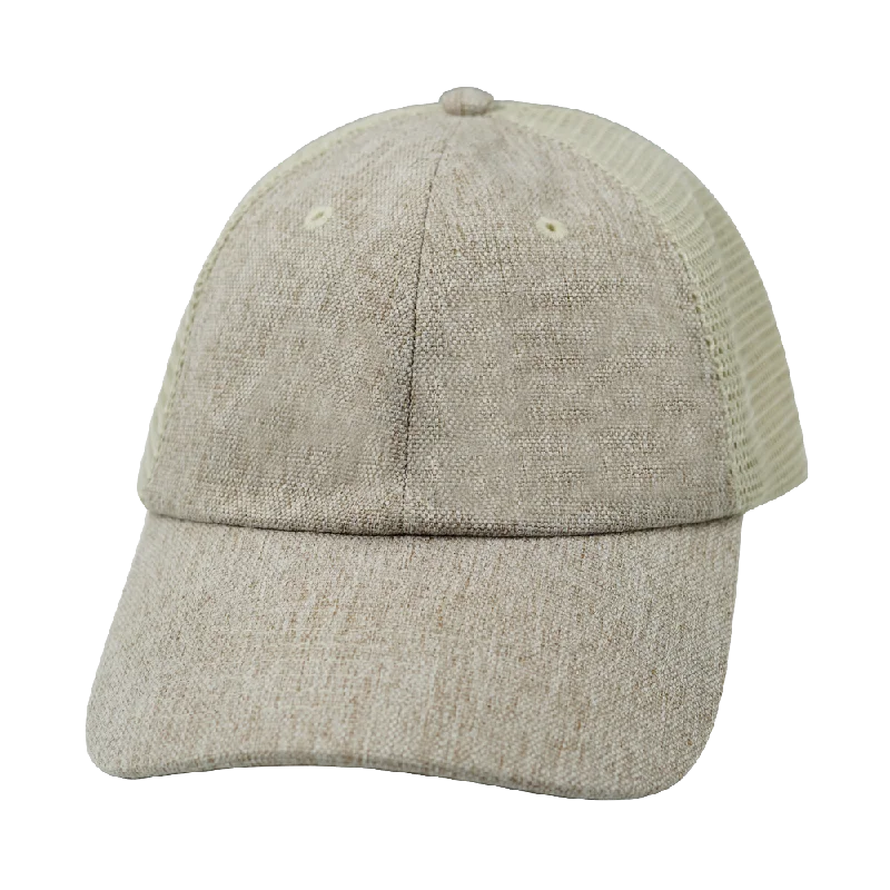 Blank - 6 Panel - Unstructured - Relaxed Fit - Sand Hemp / Sand (Unisex)