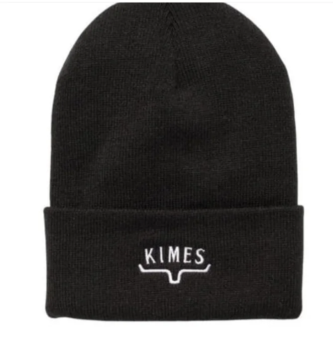 Kimes Ranch Huxton Embroidered Black Beanie