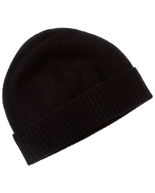 Vince Boiled Reverse Jersey Cuffed Cashmere Hat