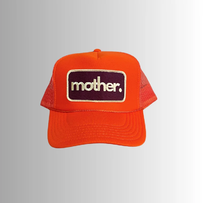 Mother Patch Trucker Hat - Orange