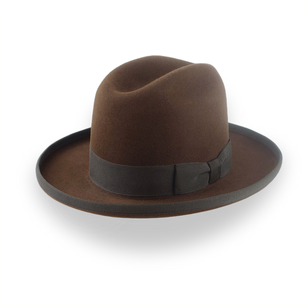 Customizable Mens Western Fedora with Cattleman Crown | The Dakota