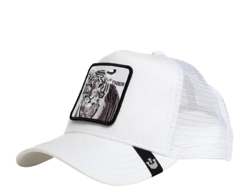 Goorin Bros The White Tiger New White Trucker Hat 101-0392-WHI