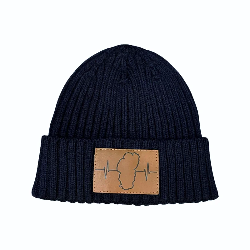 Tahoe Beanie | Ribbed Cuff | Navy