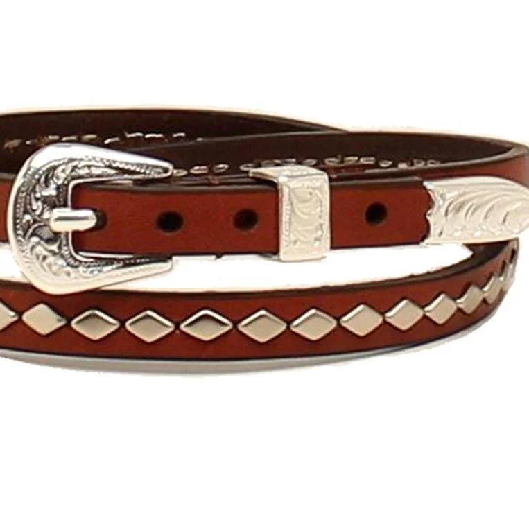 Twister Aged Oak Brown Diamond Studded Hat Band