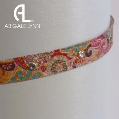 Abigale Lynn Visor Band - Metallic Floral