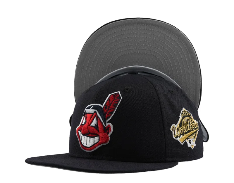 New Era Cleveland Indians 1995 World Series 59FIFTY Fitted Grey UV 70063835