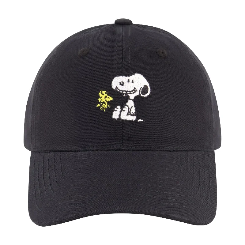 Peanuts Snoppy & Woodstck Dad Cap With Embroidery