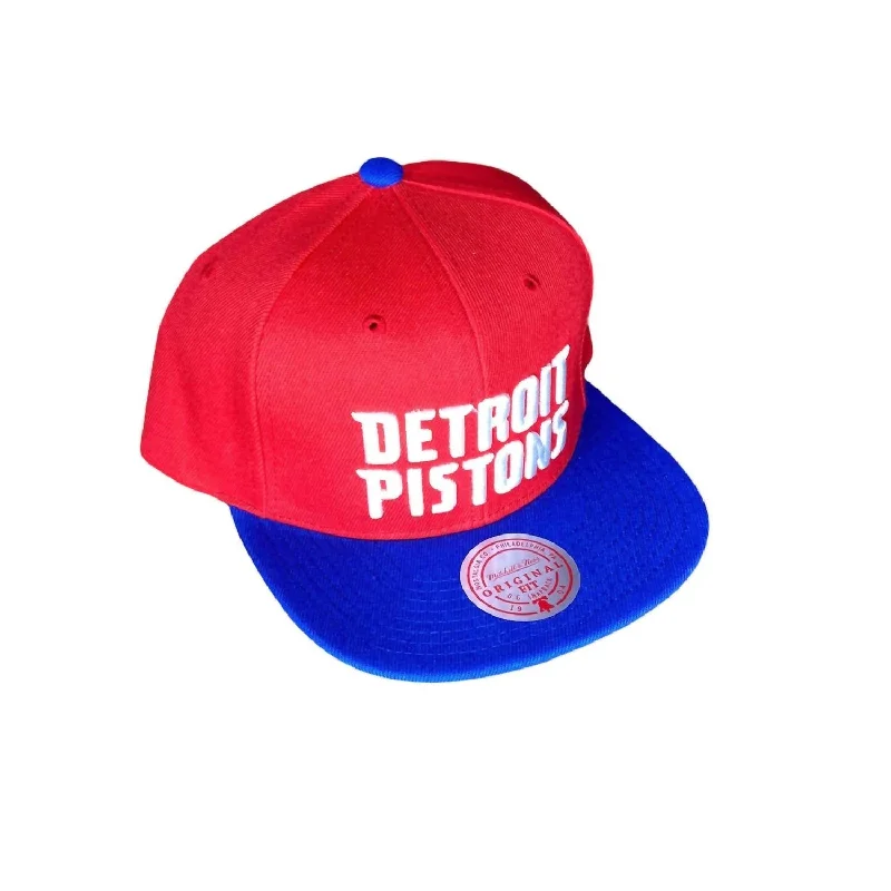 Men's Nba Detroit Pistons Core Basic Snapback Cap In Red/royal