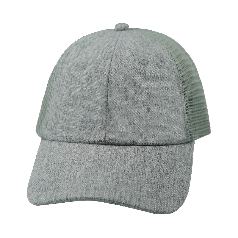 Blank - 6 Panel - Unstructured - Relaxed Fit - Gray Hemp / Gray (Unisex)