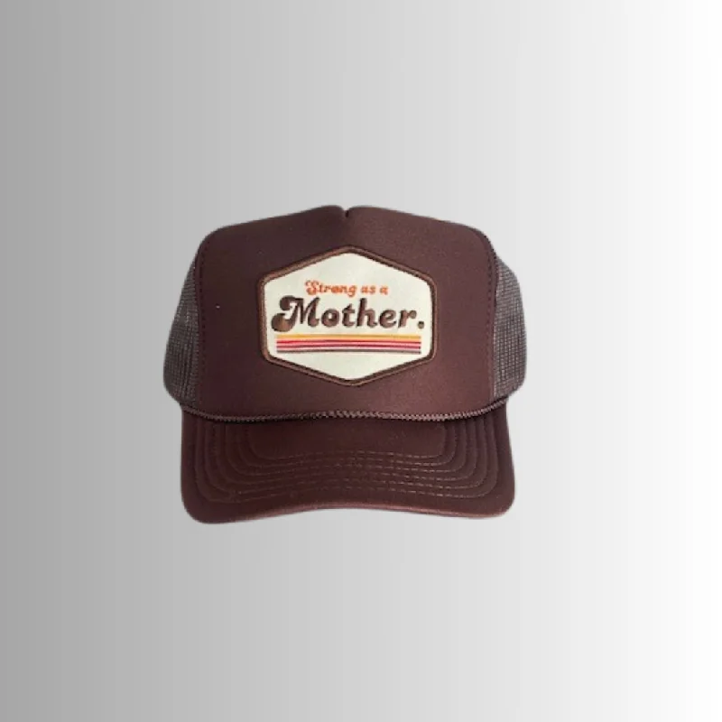 RETRO MOTHER. Patch hat - Mocha