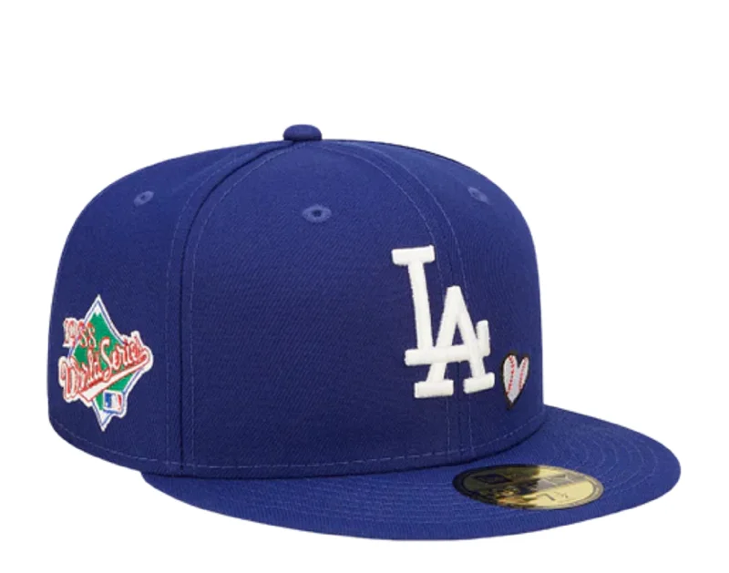 New Era Los Angeles Dodgers Team Heart 59FIFTY Fitted 60243669 - Blue 1984