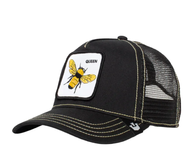 Goorin Bros The Queen Bee Black/Yellow Trucker Hat 101-0391-BLK