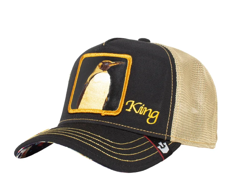 Goorin Bros Quart Major Trucker Hat King Penguin Black 101-0754-BLK