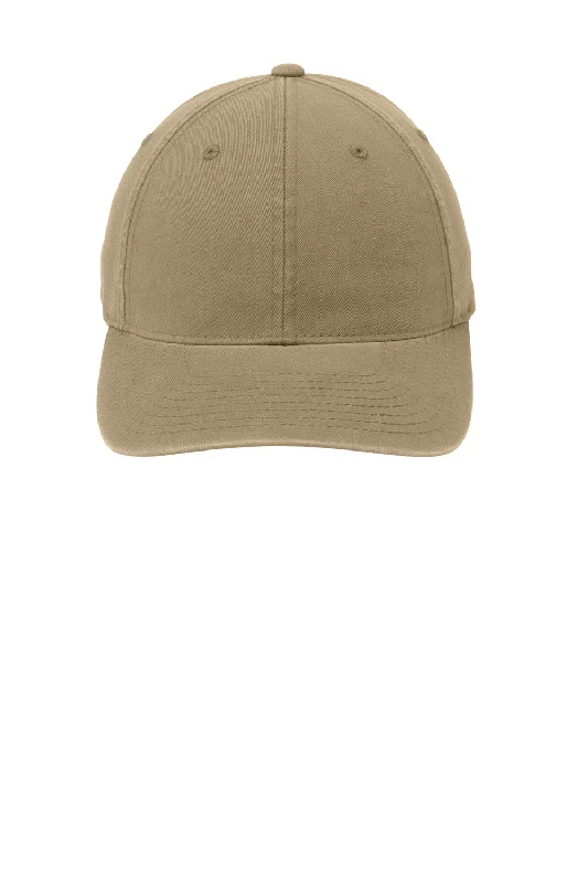 Port Authority Mens Stretch Fit Hat - Khaki