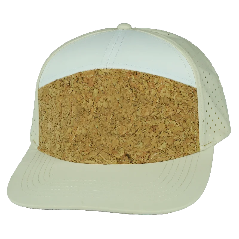 Blank - 7 Panel - Cork - Cream / White (Unisex)