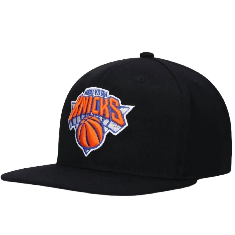 Men's Nba New York Knicks Downtime Redline Snapback Hat In Black