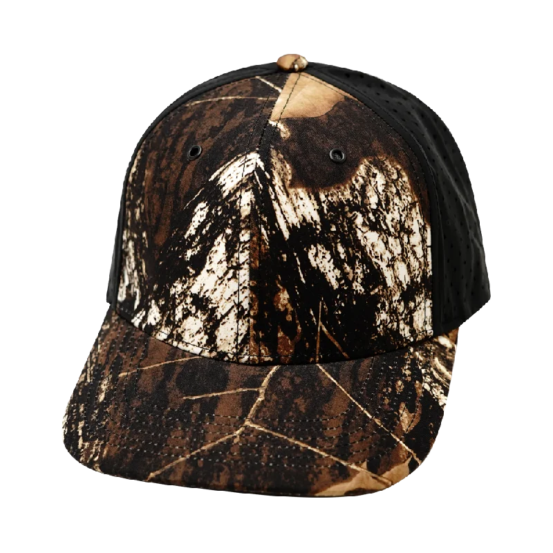 Blank - 6 Panel - Natural Tree Camo / Black (Unisex)