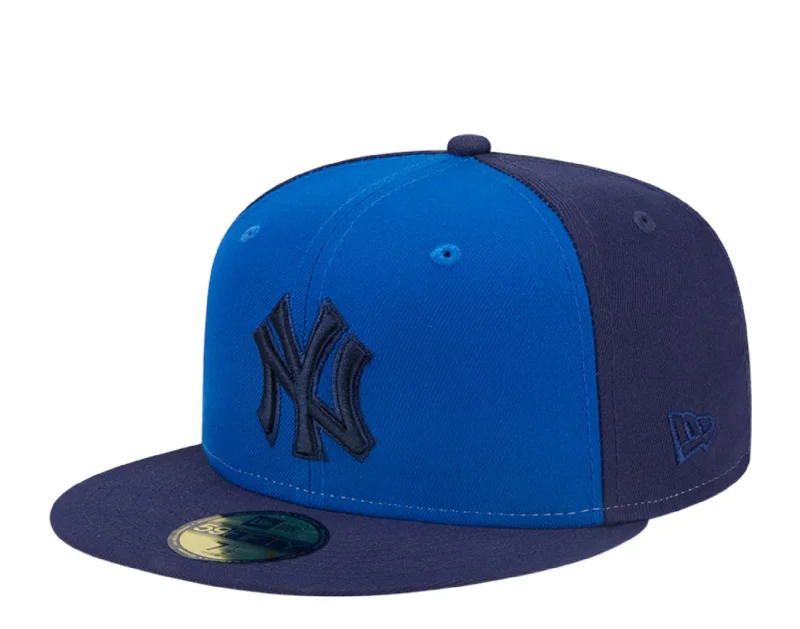 New Era New York Yankees Tri-Tone Team 59FIFTY Fitted 60355910 Blue