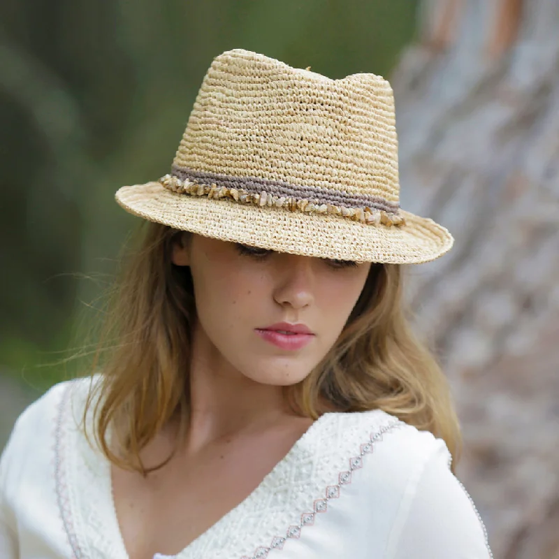 Roxy Raffia Trilby