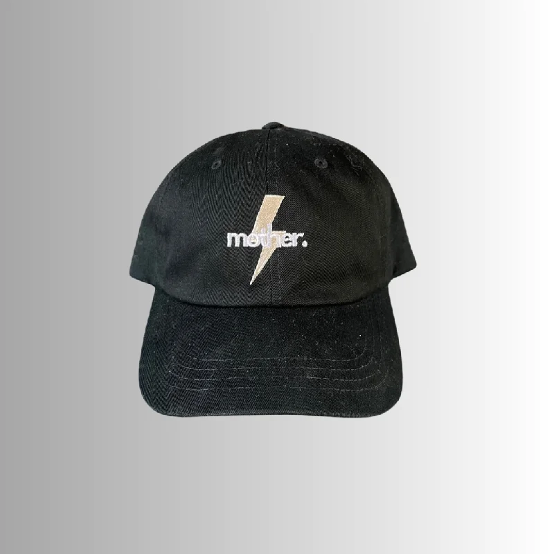 Mother Strong Embroidered Dad Hat - Black