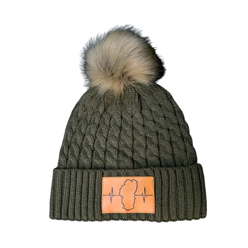 Tahoe Beanie | Pom | Olive