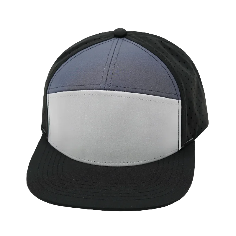 Blank - 7 Panel - Black / Gray / Charcoal (Unisex)