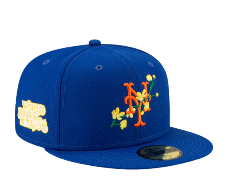 New Era New York Mets Side Patch Bloom 59FIFTY Fitted Yellow Bottom 60288175