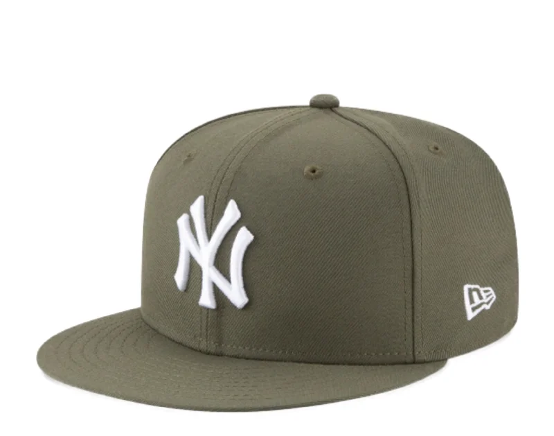 New Era 59Fifty MLB New York Yankees Basic Olive Green Fitted Hat 11941965