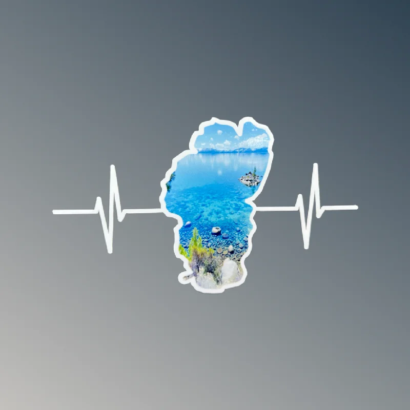 Tahoe Heartbeat - Decal -Glass