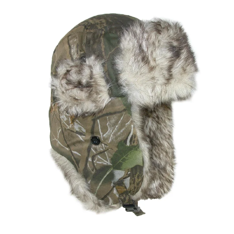 Men's Camo Winter Aviator Hat with Ear Flaps