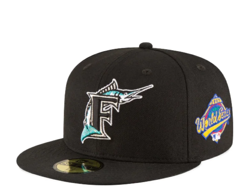 New Era 59Fifty MLB Florida Marlins 1997 World Series Black Fitted Hat 11783655