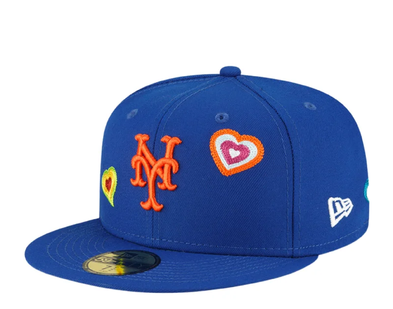 New Era 59Fifty MLB New York Mets C/S Hearts Fitted Pink Bottom 60288226