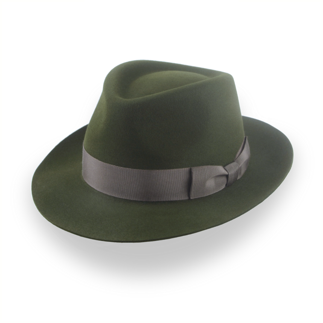 Dark Green Fedora Hat for Men in Premium Fur Felt | The Hunter