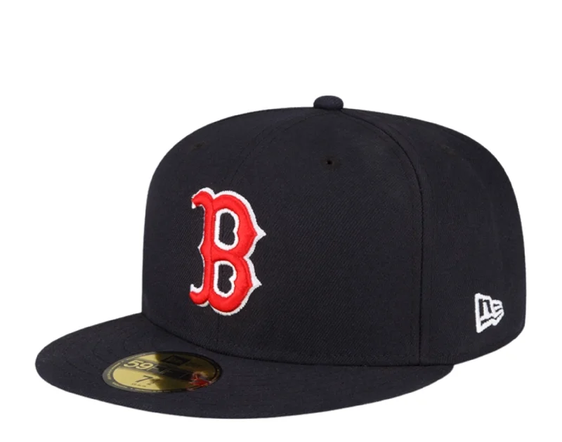 New Era Boston Red Sox OTC 59FIFTY Fitted Cap 60291239 -  Navy/Grey UV