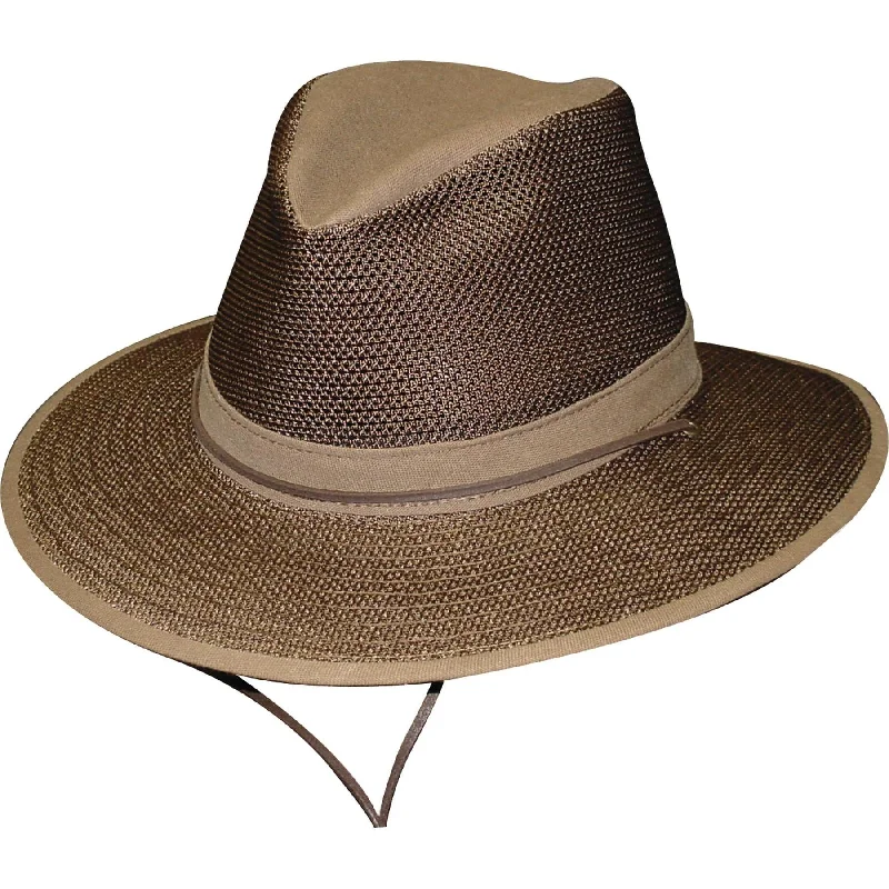 Men's Polycotton Packable Mesh Breezer Safari Hat