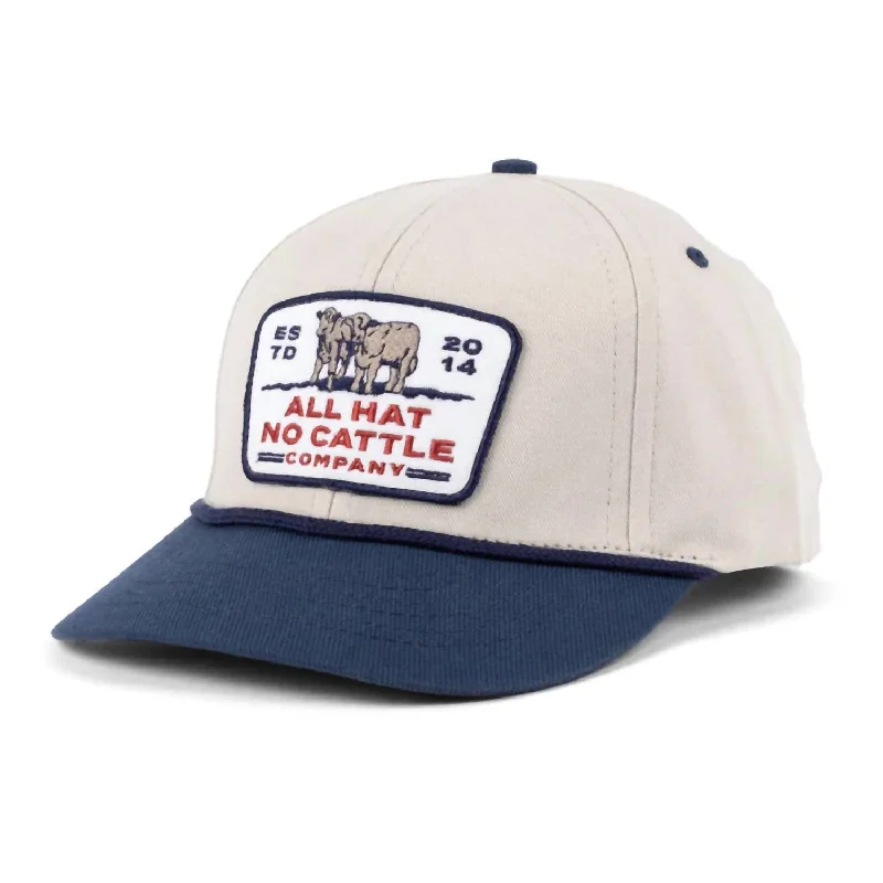 All Hat No Cattle Hat In Blue/cream