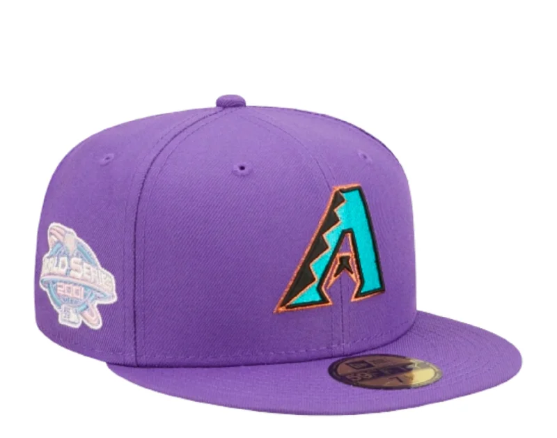 New Era 59Fifty MLB Arizona Diamondbacks Pop Sweat Purple Fitted Hat 60243528