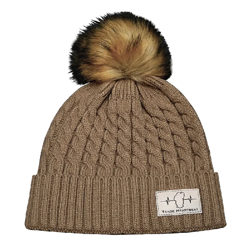 Tahoe Beanie | Pom | Tan