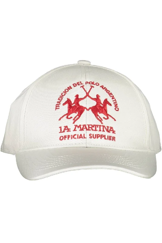 La Martina Elegant Viso Hat with Embroide Men's Logo