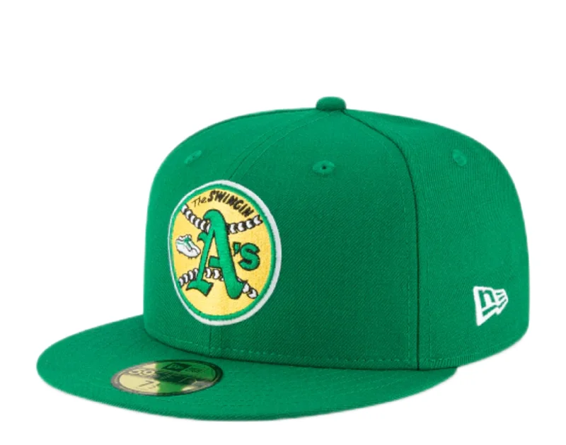 New Era 59Fifty MLB Oakland Athletics 1971 Cooperstown Fitted Grn Hat 11590962