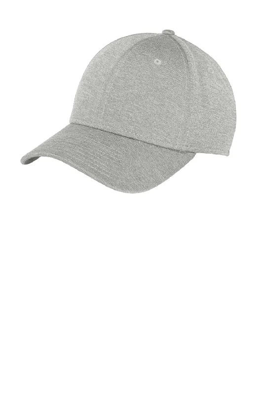 New Era Mens Stretch Fit Hat - Heather Rainstorm Grey