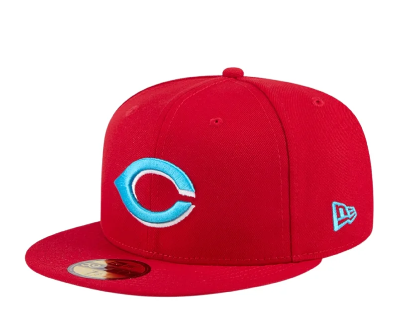 New Era Cincinnati Reds Father's Day 2024 59FIFTY Fitted 60499395 Red Blue UV