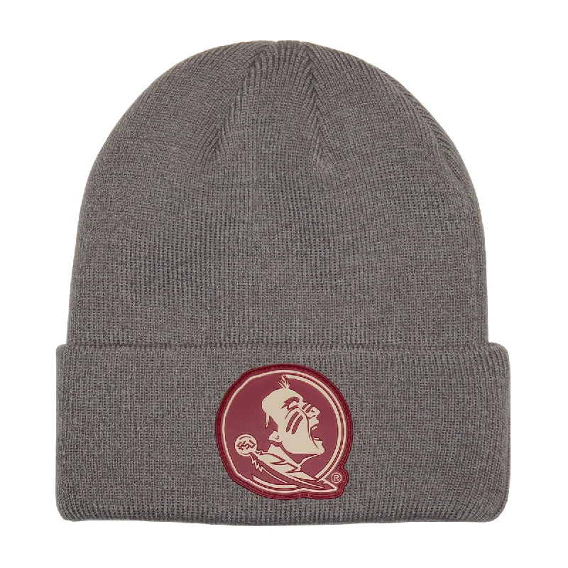 Nike Seminole Logo Terra Cuff Knit Cap - Pewter